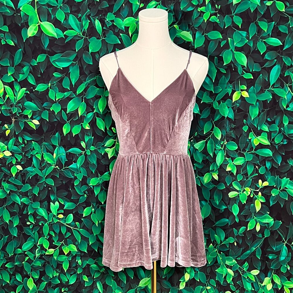 Silence & Noise Velvety Romper w/ Adjustable Cross-Back Straps (Large)